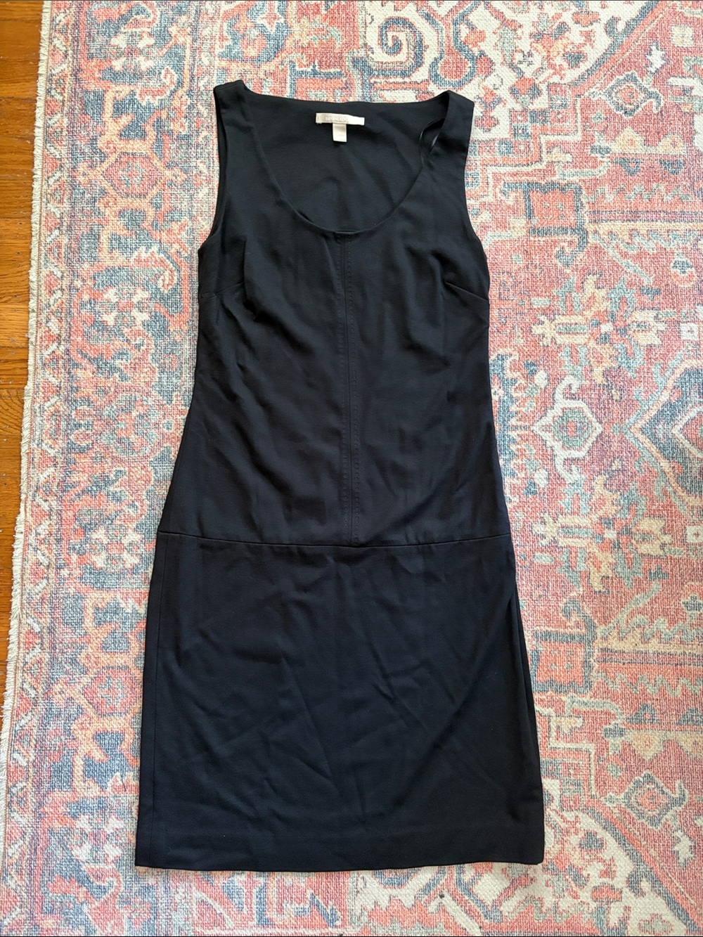 Banana Republic Ponte Sheath Dress - Stretch Drop Waist Sleeveless with Gold Zip